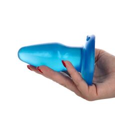 Butt Plug Toyz4Lovers "Milo Transparent" 12 cm - Albastru##