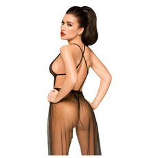 Body Senzual din Dantela cu Fusta Detasabila Penthouse - Negru - detaliu design