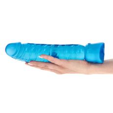 Dildo Transparent Toyz4Lovers "Gigant" 26,5 cm - Albastru##