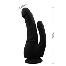 Dildo Chisa Novelties "The Stripper Black" 21,5 cm - Negru##