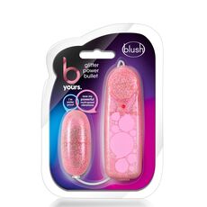 Ou cu Vibratii Blush »Glitter Power Bullet« 5,7 cm - Roz
