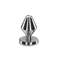 Butt Plug Playhouse "Massive Steel" 6,2 cm - Argintiu##