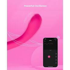 Vibrator G Spot Videochat Lovense "Osci 2" 22 cm - Roz