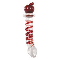 Dildo Sticla Adam & Eve "Twisted Crystal Decor" 20,3 cm##