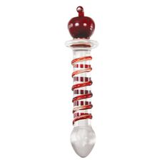 Dildo Sticla Adam & Eve "Twisted Crystal Decor" 20,3 cm##