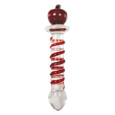 Dildo Sticla Adam & Eve "Twisted Crystal Decor" 20,3 cm##