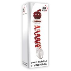 Dildo Sticla Adam & Eve "Twisted Crystal Decor" 20,3 cm##