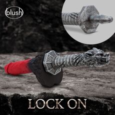 Dildo Blush "The Realm Rougarou Lock On Werewolf Lycan" 29,8 cm - Argintiu##