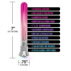 Vibrator HAOOY »Nixie« 17,7 cm - Roz