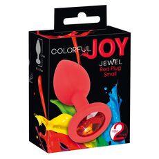 Anal Plug You2Toys »Colorful Joy« 7,2 cm - Rosu