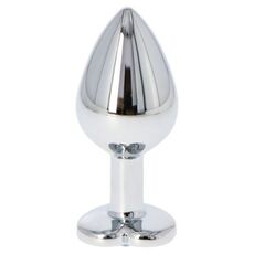 Butt Plug Anal Toyz4Lovers "Heart Jewel" 7 cm - Argintiu - culoare si material