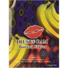 Prezervativ Oral pentru Femei EXS "Dental Dam" 1 Bucata - Banana