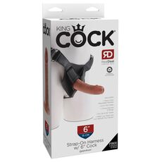 StrapOn Harness Pipedream »6 King Cock« 15,3 cm - Maro