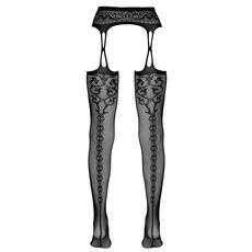 Ciorapi Pojartier Suspender Tights Cottelli Collection - Negru