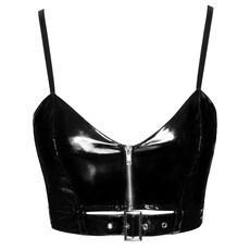 Bustiera Latex Carmen -Negru