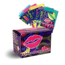 Prezervativ Oral pentru Femei EXS "Dental Dam" 1 Bucata - Capsuni##