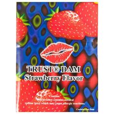 Prezervativ oral pentru femei, Dental Dam, Aroma de capsuni