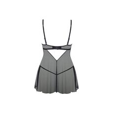 Set Babydoll si Bikini Beauty Night  Mariana Luxury Lingerie - Negru