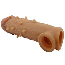 Prelungitor de Penis Profesional, cu Tepi silicon si inel testicole - detaliu design