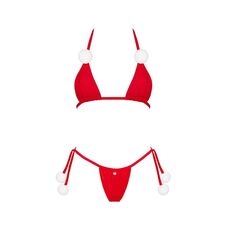 Set Costum Craciunita Obsessive "Bobble Girl" - Rosu##