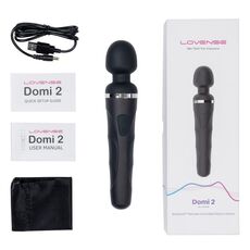 Aparat de masaj Lovense »Domi 2« 23,4 cm - Negru