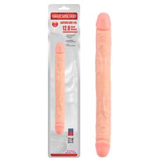 Dildo Dublu Chisa Novelties "Ballsy Super Cock" 32,5 cm - Natural
