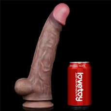 Dildo Lovetoy "Nature Cock" 30 cm - Maro - culoare si material