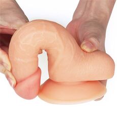 Dildo Realistic Lovetoy "Ultra Soft Seth" 18 cm - Natural - vedere laterala