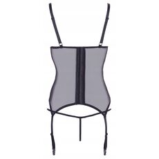 Set Corset din catifea si dantela si tanga#