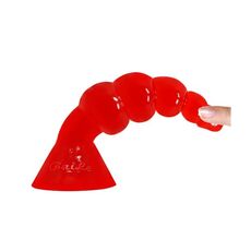 Dildo Anal Butt Riders Rosu - vedere laterala