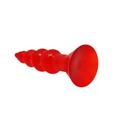 Dildo Anal Butt Riders Rosu - detaliu finisaj