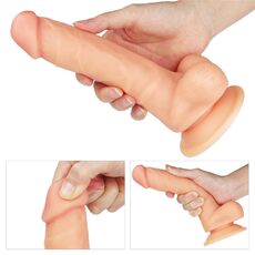 Dildo Realistic Lovetoy "Cyber Piele" 20cm - Natural##