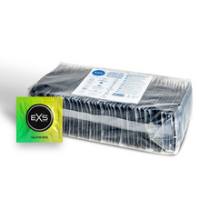 Prezervativ Fluorescent EXS, Glow in the Dark, 100 buc. - detaliu design