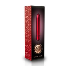 Mini Vibrator Rocks-Off &raquo;Scarlet Velvet&laquo; 16,2 cm - Rosu - vedere frontala