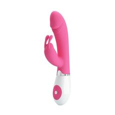 Vibrator iepuras Pretty Love, stimulare vaginala si clitoridiana, 30 vibratii, roz, [ 20,5 cm x 3,4 cm ]#