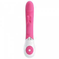 Vibrator iepuras Pretty Love, stimulare vaginala si clitoridiana, 30 vibratii, roz, [ 20,5 cm x 3,4 cm ]#