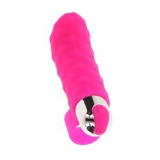 Vibrator Degetar Reincarcabil ToyJoy »Tickle Pleaser« 9 cm - Roz