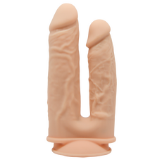 Dildo Dublu Dream Toys  "Real Love" 19,5 cm - Natural##