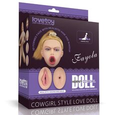Papusa Gonflabila 3D Lovetoy "Cowgirl" 93 cm - Natural