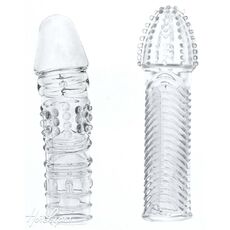 Set 2 Prelungitoare Dream Toys &raquo;Penis MenzStuff&laquo; 15 cm