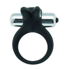 Inel cu Vibratii Toyz4Lovers "Rabbit" Negru - detaliu design