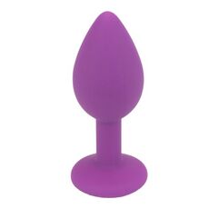Plug Anal Loving Joy »Ewelled Silicone Butt Plug« 7,4 cm - Violet