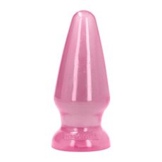 But Anal XXL Adamo Transparent Roz, [ 19,5 cm x 8 cm ] - vedere frontala