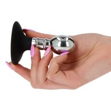 Butt Plug Anal Toyz4Lovers "Aluminiu" 8.3 cm - Argintiu##