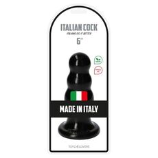 Butt  Anal Toyz4Lovers "Olmo" 16,5 cm - Negru - vedere frontala