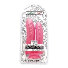 Dildo Dublu Toyz4Lovers "Romolo and Remo" 21 cm - Roz