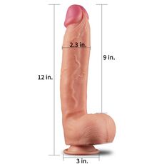 Dildo Lovetoy "Cock King Size XXL" 31 cm - Natural - detaliu design