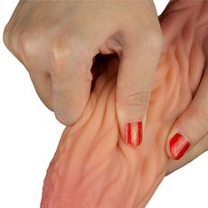 10" Dual Layered Silicone Platinum Silicone Dildo  [ 25 x 7,5 cm ] - vedere laterala