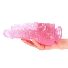 Dildo Dublu Toyz4Lovers "Romolo and Remo" 21 cm - Roz##