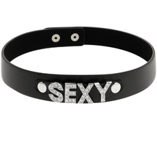 Chocker  Coquette "Sexy" - Negru